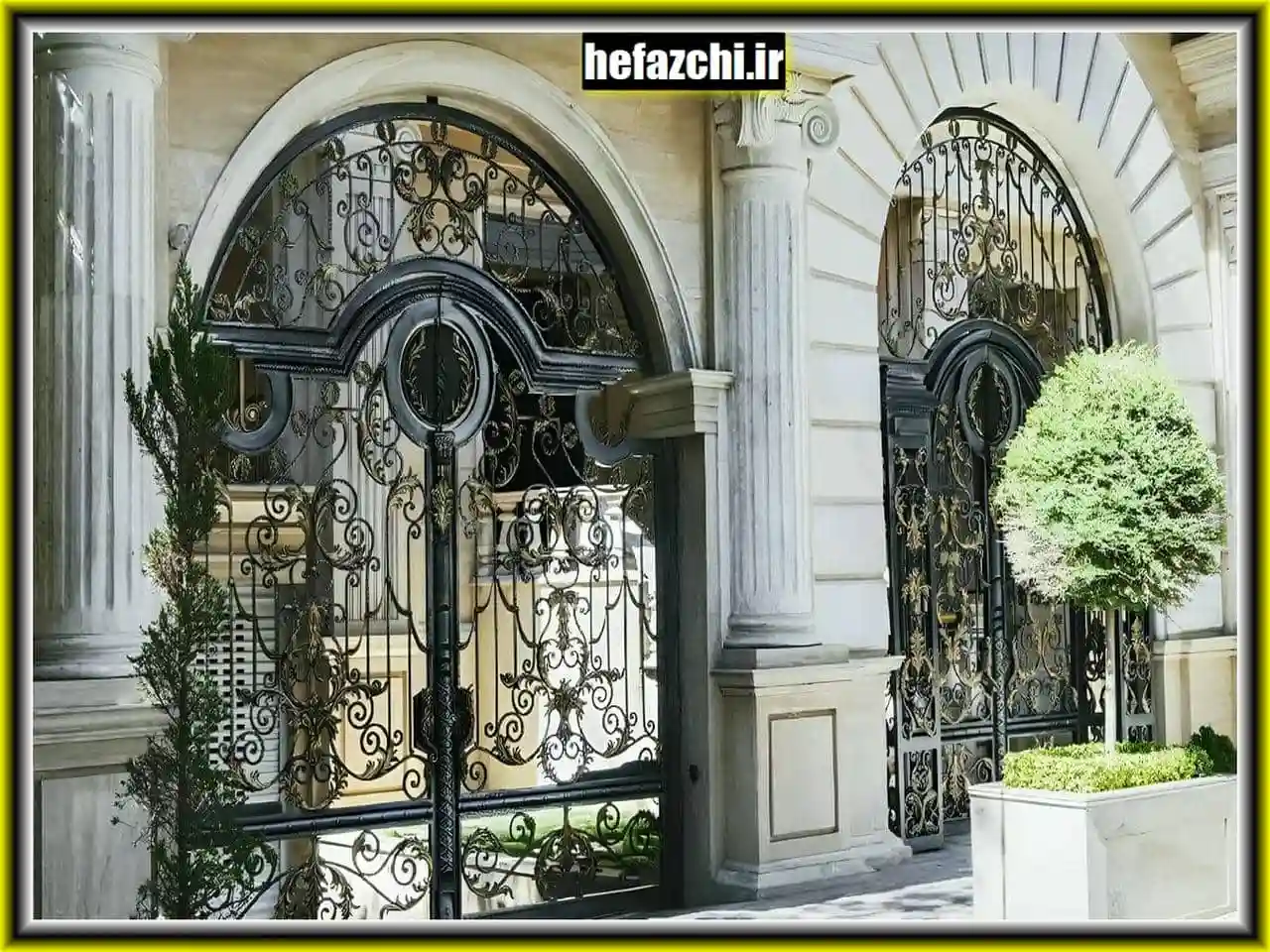درهای ورودی محافظ آهن فرفورژه درهای ورودی محافظ آهن فرفورژه