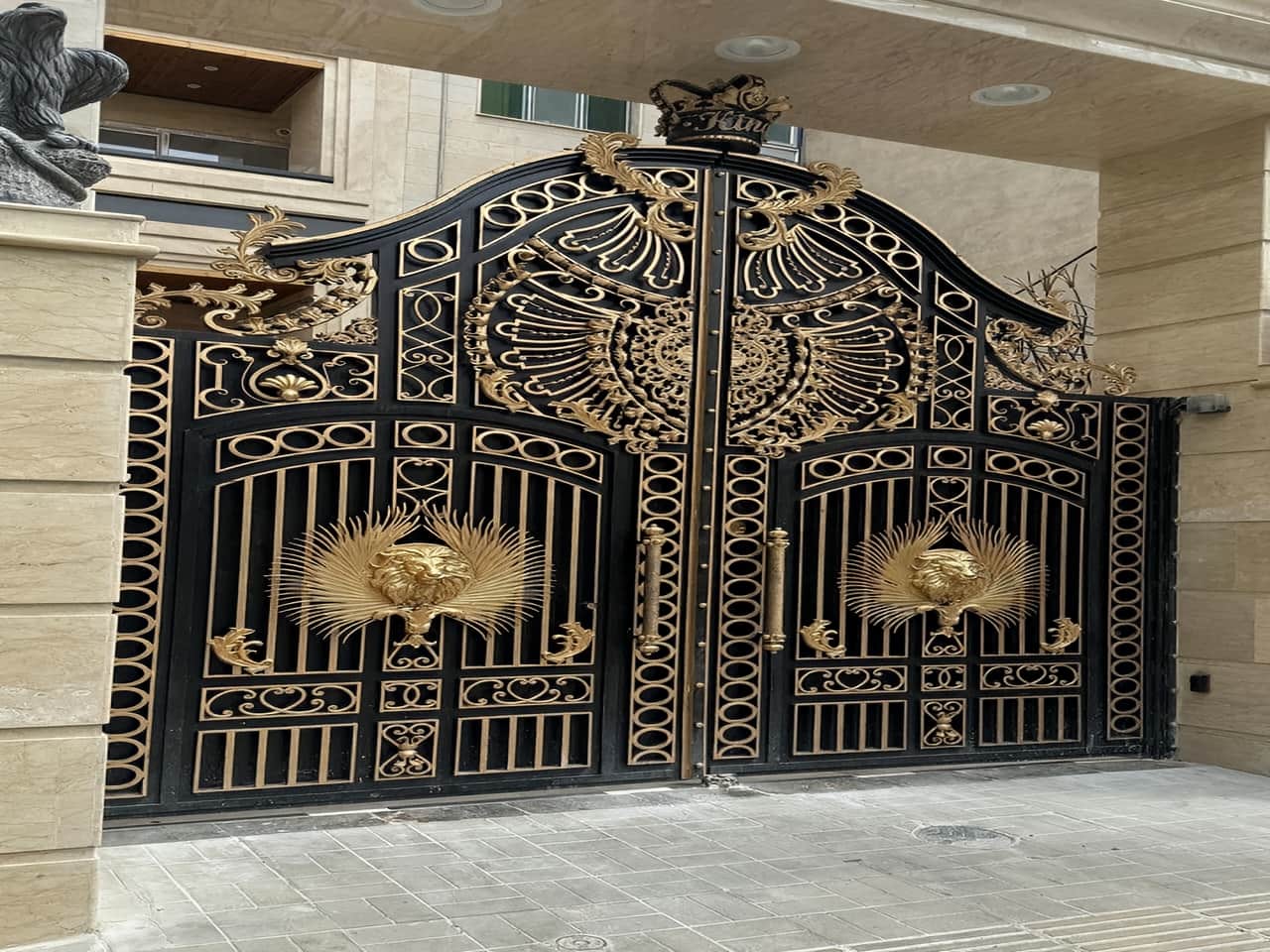 درب ورودی حیاط مدل فرفورژه