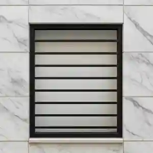 حفاظ پنجره آهنی ساده | نرده ای ساده سبک حفاظ پنجره آهنی ساده | نرده ای ساده سبک