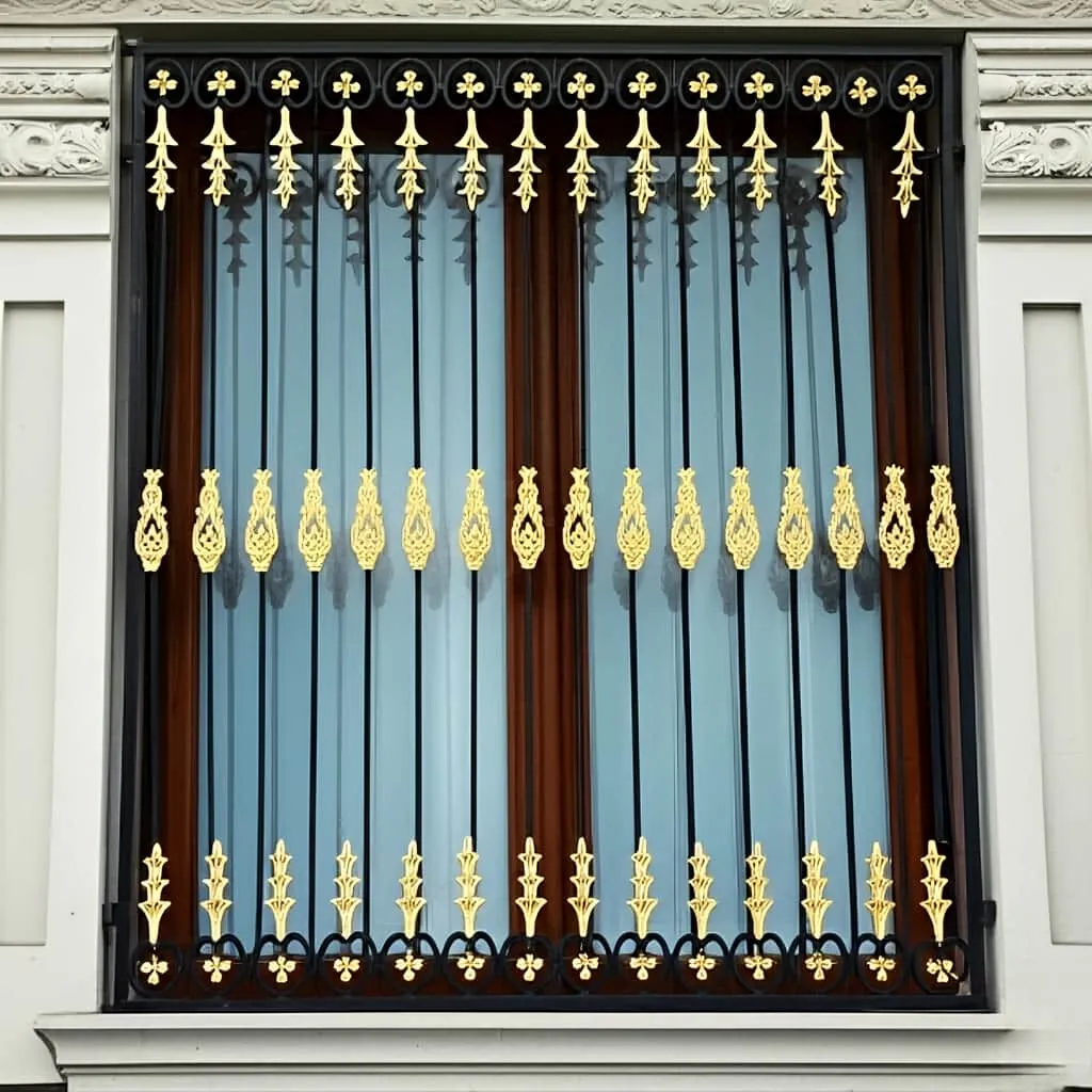 حفاظ پنجره مدل افشان طراحی فرفورژه