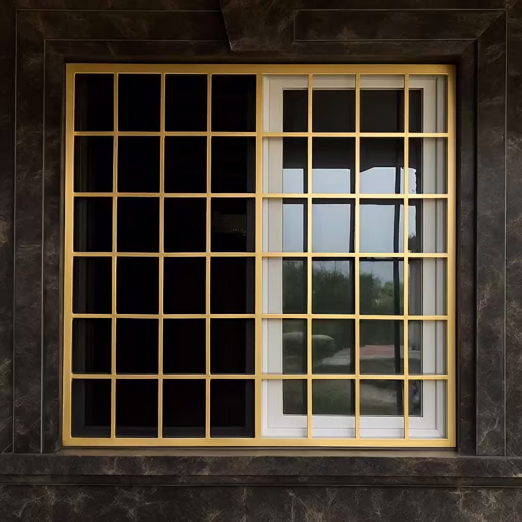 حفاظ پنجره مدل مربعی نمای شیک