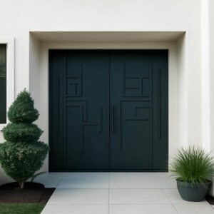 درب فلزی مدرن دیلایت با طراحی مینیمال