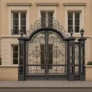 درب فرفورژه مدل پیچک با طراحی طبیعی درب فرفورژه مدل پیچک با طراحی طبیعی