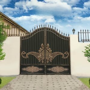 درب فرفورژه مدل چناران با طراحی CNC