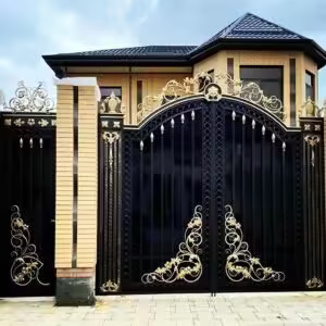 ایده درب ورودی ساختمان و آپارتمان لوکس برای نمای خارجی