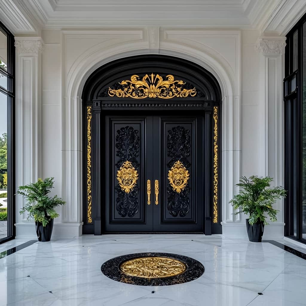 درب حیاط آهنی در یاسوج