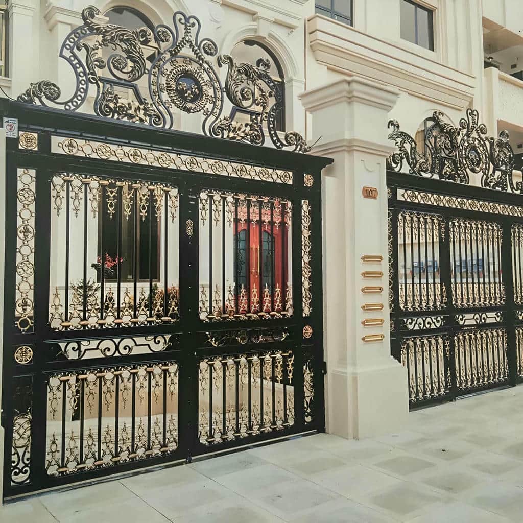 خرید درب حیاط آهنی دولنگه در بندرعباس