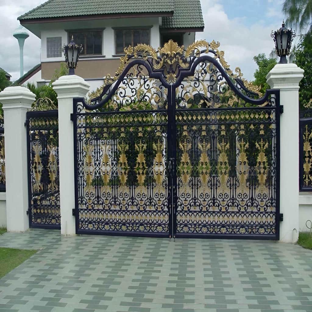 نصب درب حیاط آهنی پروفیل سنگین در گرگان