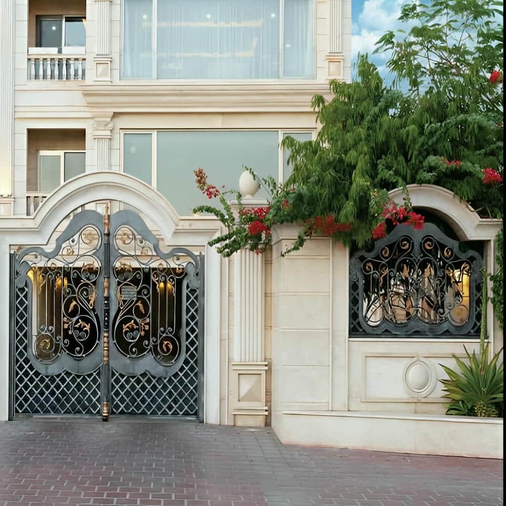 فروش درب حیاط آهنی پروفیل سنگین در سنندج