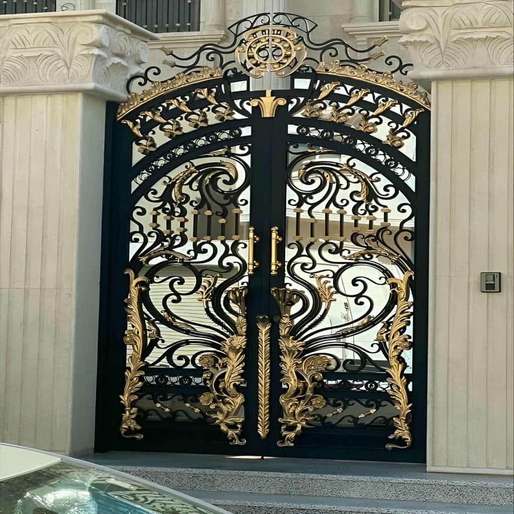 خرید درب حیاط آهنی دولنگه در چابهار
