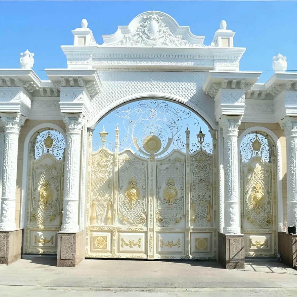 خرید درب حیاط آهنی دولنگه در ایرانشهر