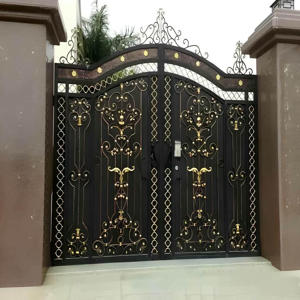 قیمت درب حیاط آهنی یراق استاندارد در مهرشهر کرج