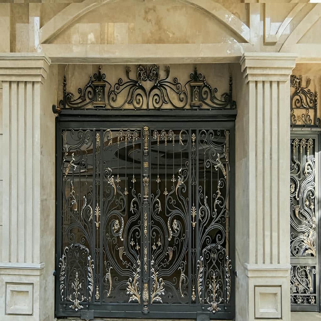 درب حیاط آهنی در شهریار