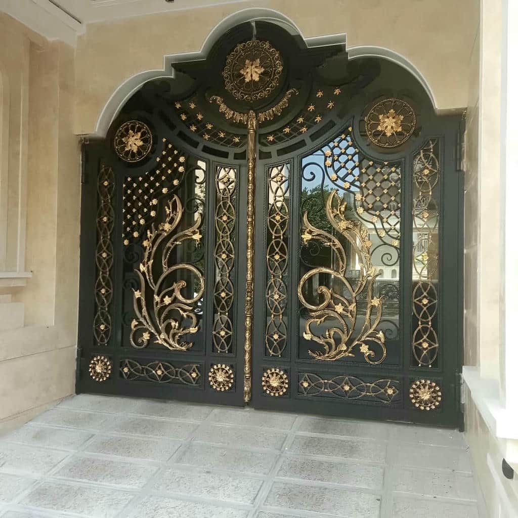 کارخانه درب حیاط آهنی چهارچوب تقویت شده در سمنان