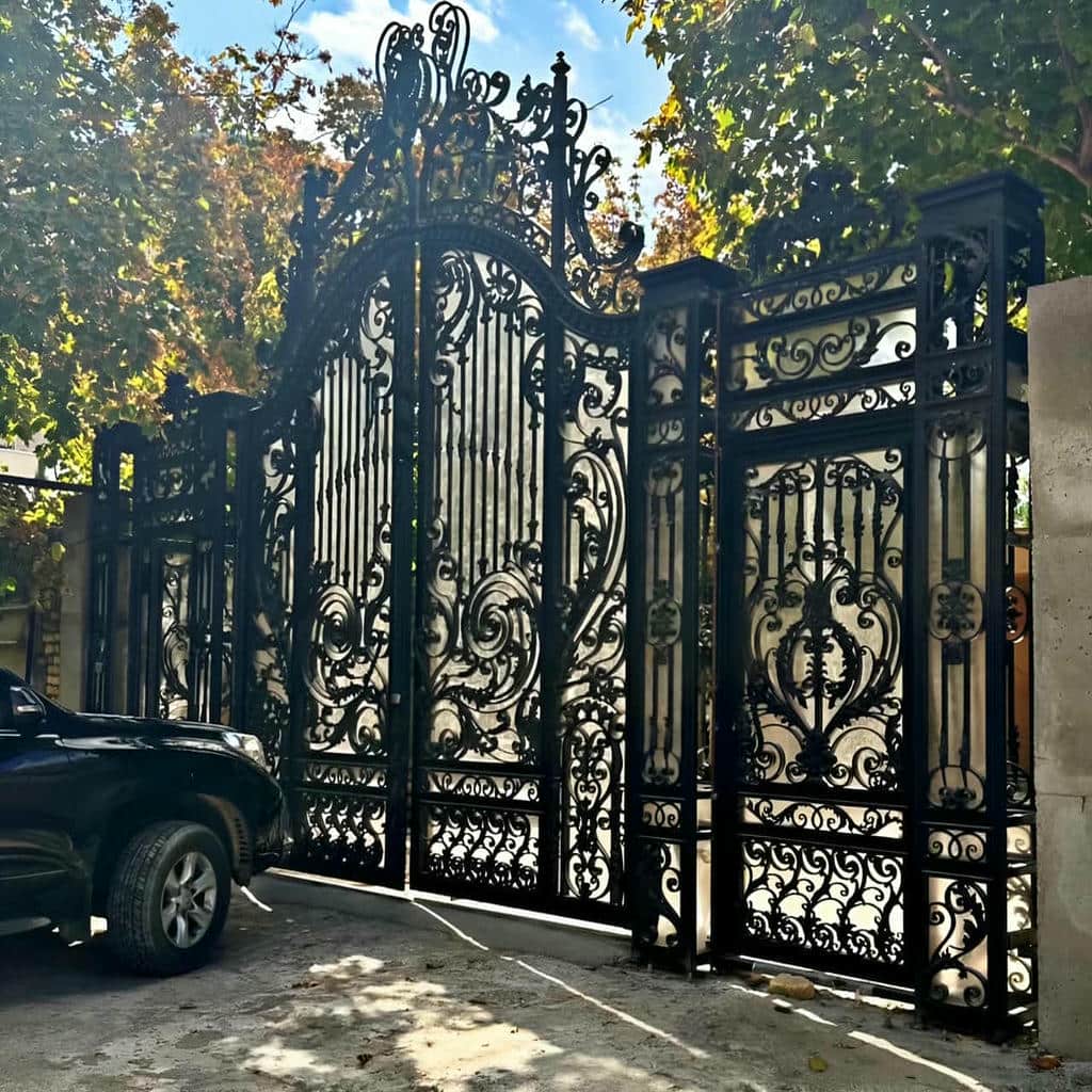خرید درب حیاط آهنی عرض دهانه در اردبیل