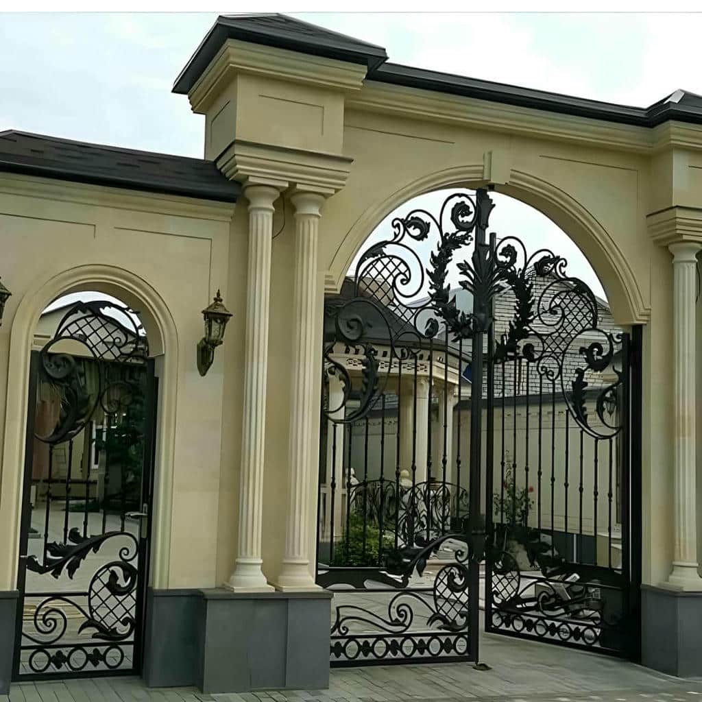 کارخانه درب حیاط آهنی فرفورژه کلاسیک در بندر دیلم