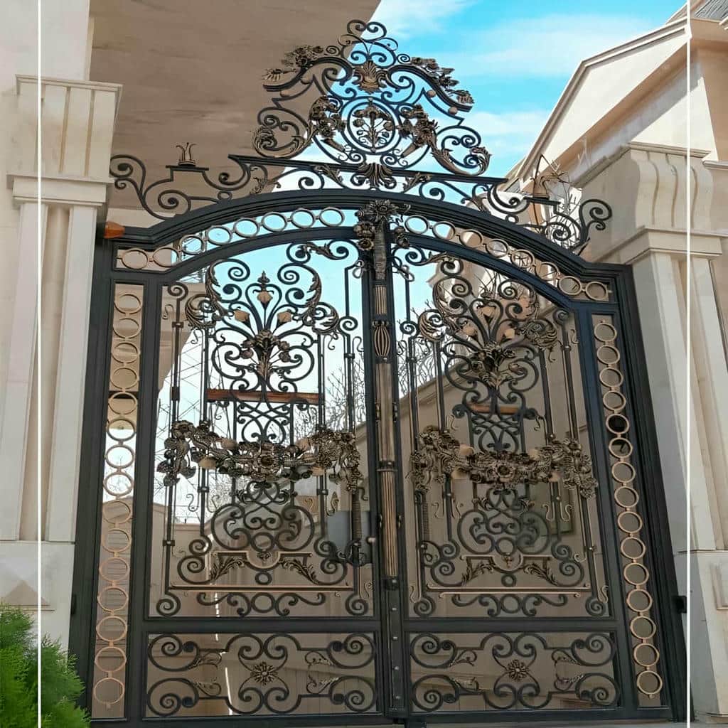 قیمت درب حیاط آهنی ویلایی مدرن در تبریز
