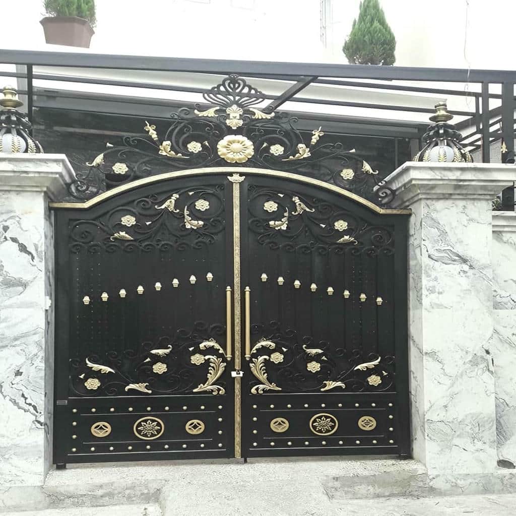 خرید درب حیاط آهنی مدرن در گرگان