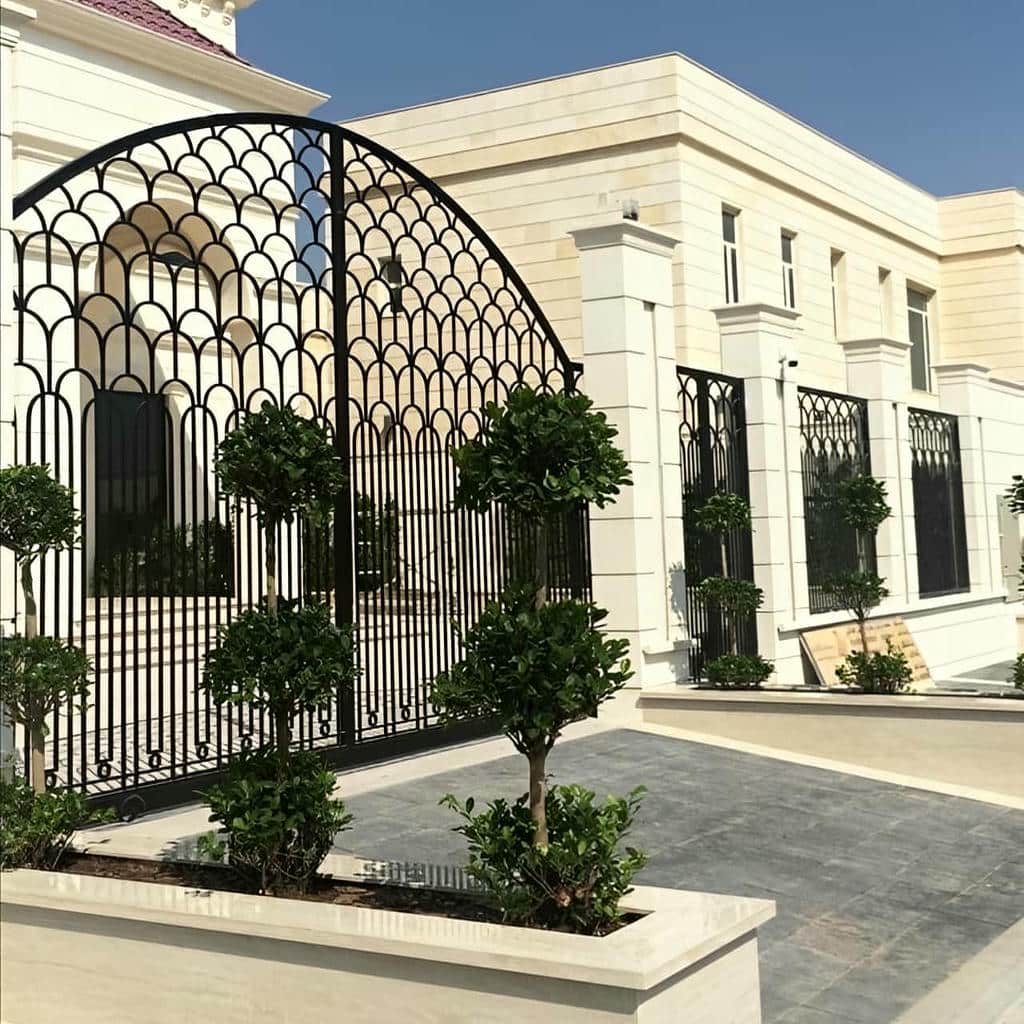 فروش درب حیاط آهنی رنگ کوره ای در آمل