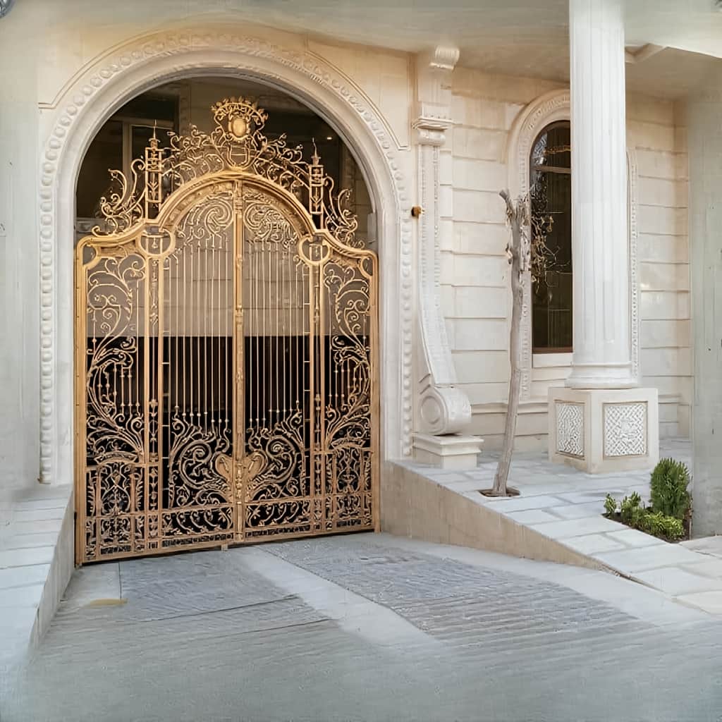 خرید درب حیاط آهنی عرض دهانه در مریوان