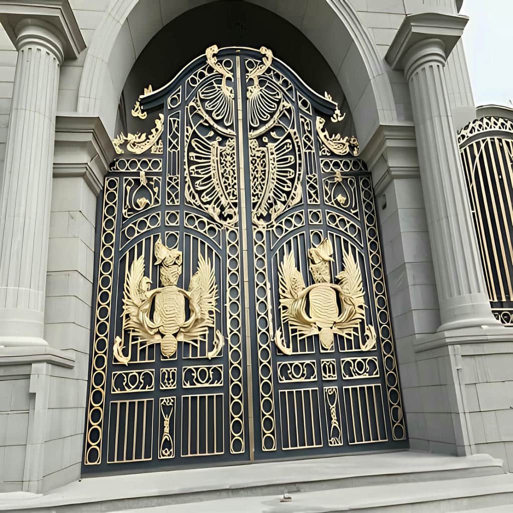 خرید درب حیاط آهنی درب آهنی دولنگه در رفسنجان