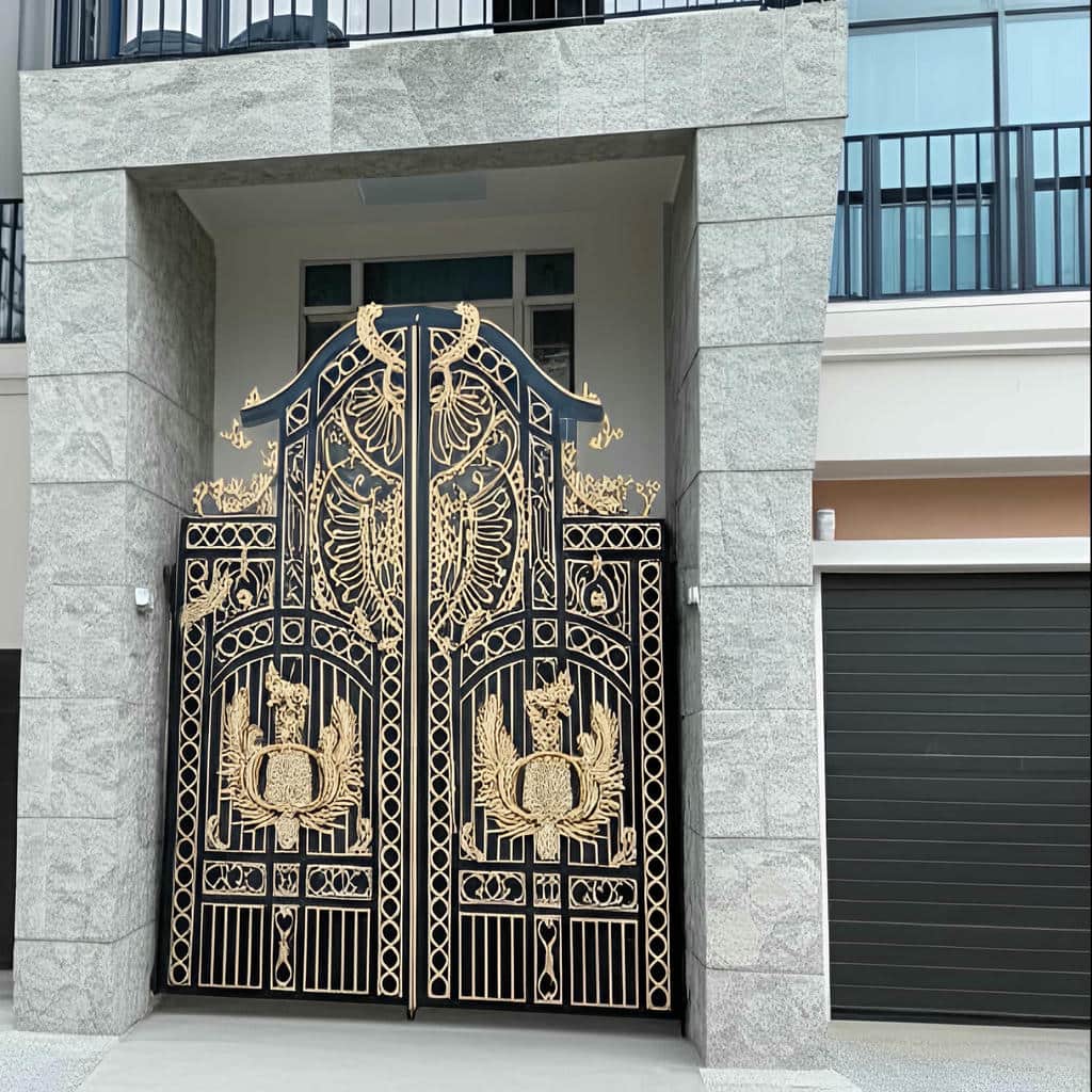 خرید درب حیاط آهنی درب آهنی دولنگه در طالقان