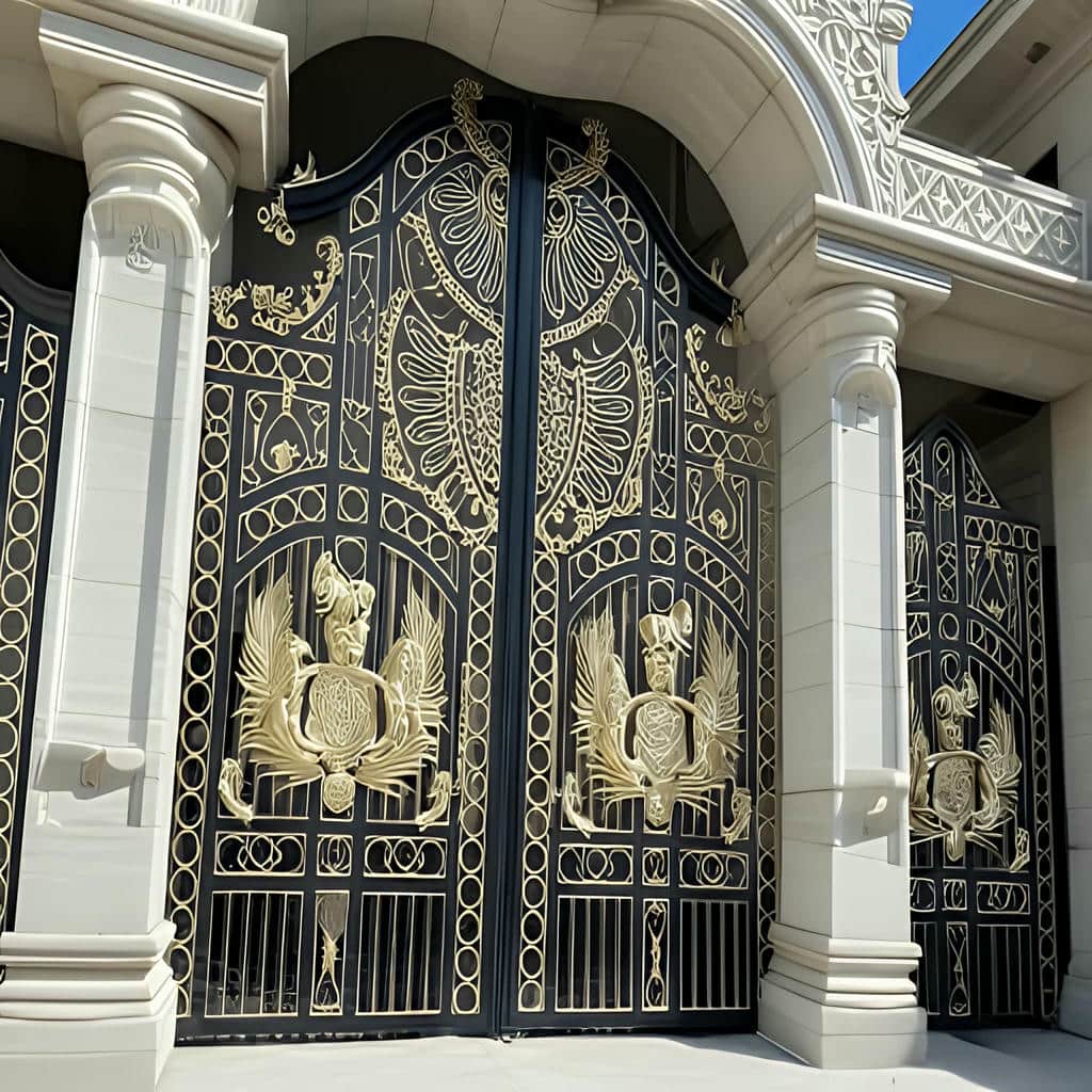 خرید درب حیاط آهنی مدرن در قشم