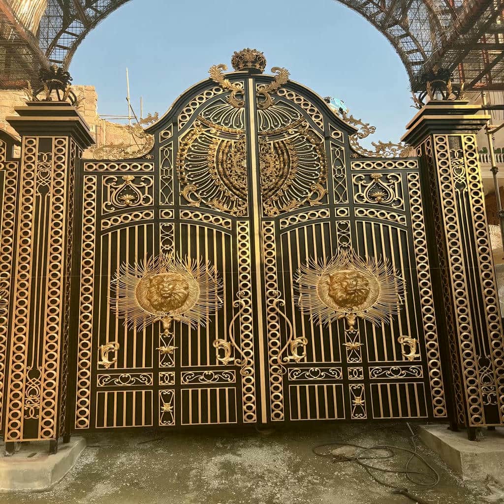 خرید درب حیاط آهنی درب آهنی دولنگه در آبسرد