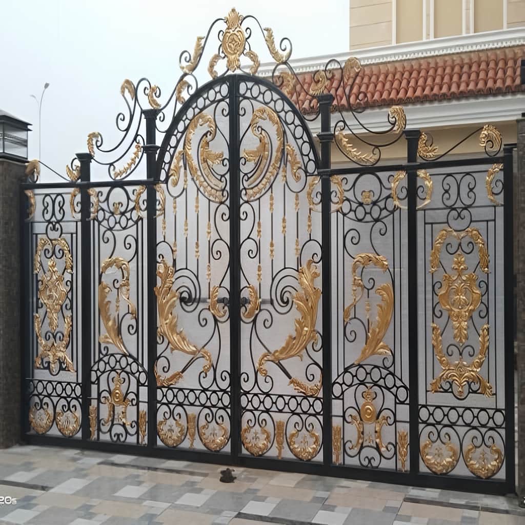 خرید درب حیاط آهنی دولنگه در بندر دیلم