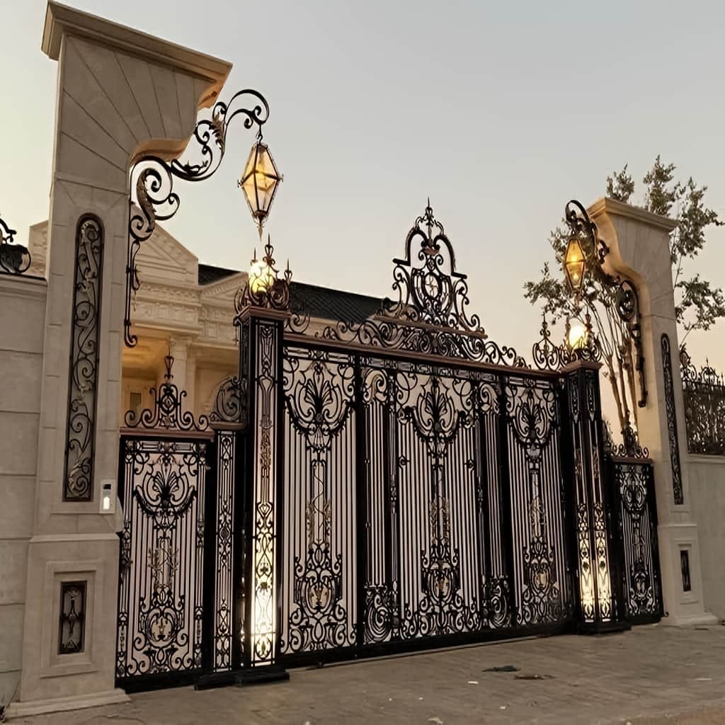 کارخانه درب حیاط آهنی استاندارد در کاشان