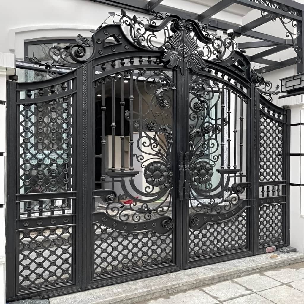 خرید درب حیاط آهنی درب آهنی دولنگه در کمال شهر
