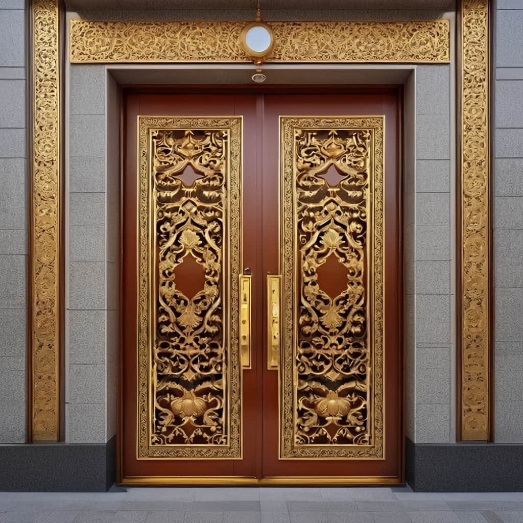 خرید درب حیاط آهنی دولنگه در مشهد