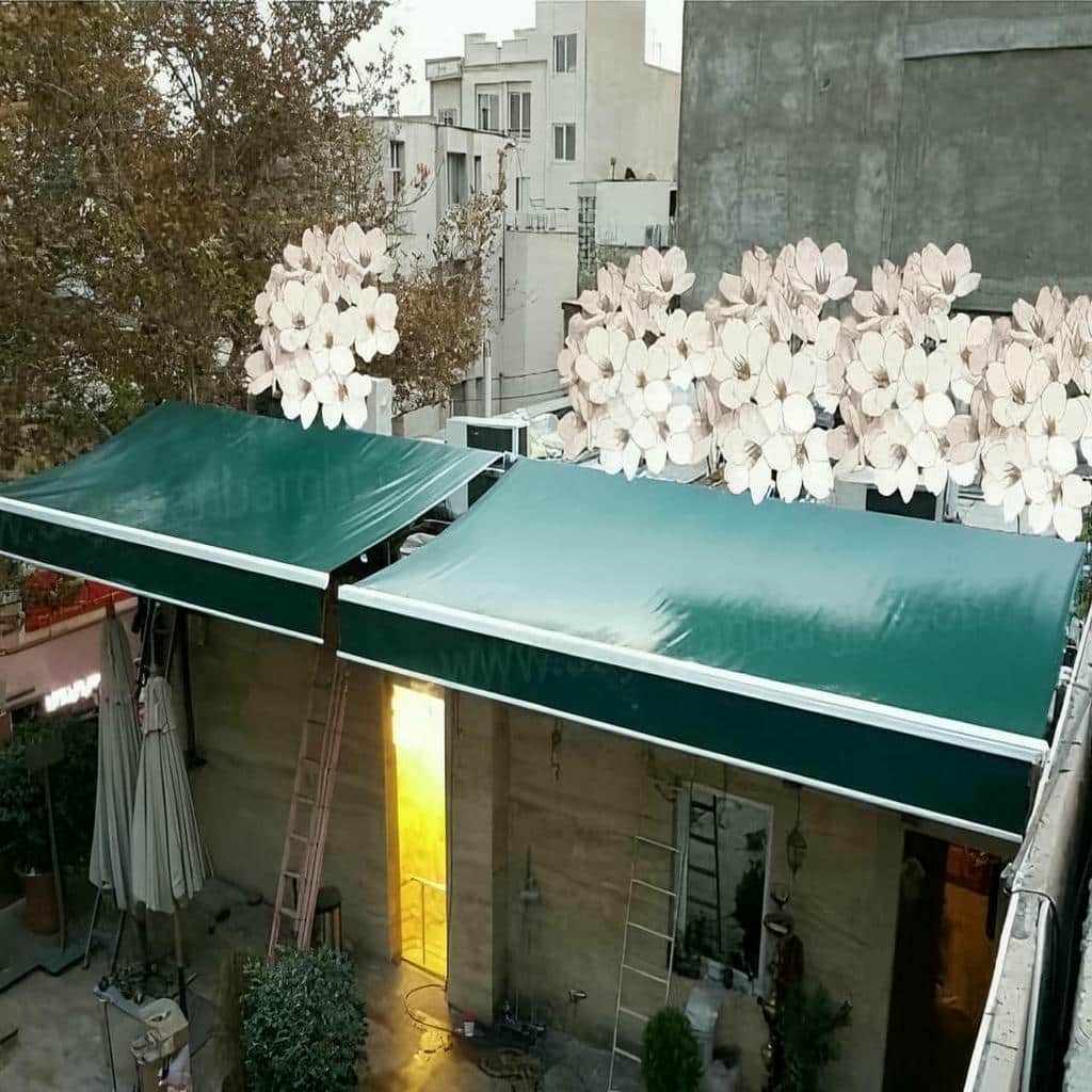 کارخانه سایبان برقی یراق مقاوم در بندر لنگه