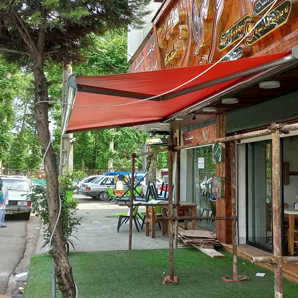 سایبان برقی در گرگان