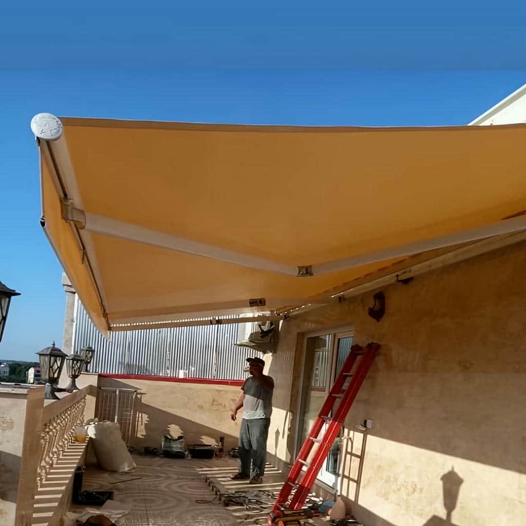 کارخانه سایبان برقی اسکلت فلزی در چالوس