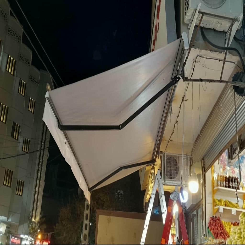 قیمت سایبان برقی مغازه اتوماتیک در بابل