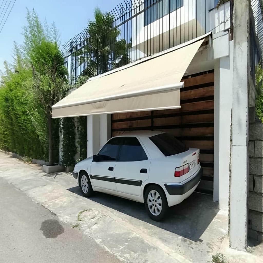 نصب سایبان برقی پارچه ضدآب در فیروزکوه