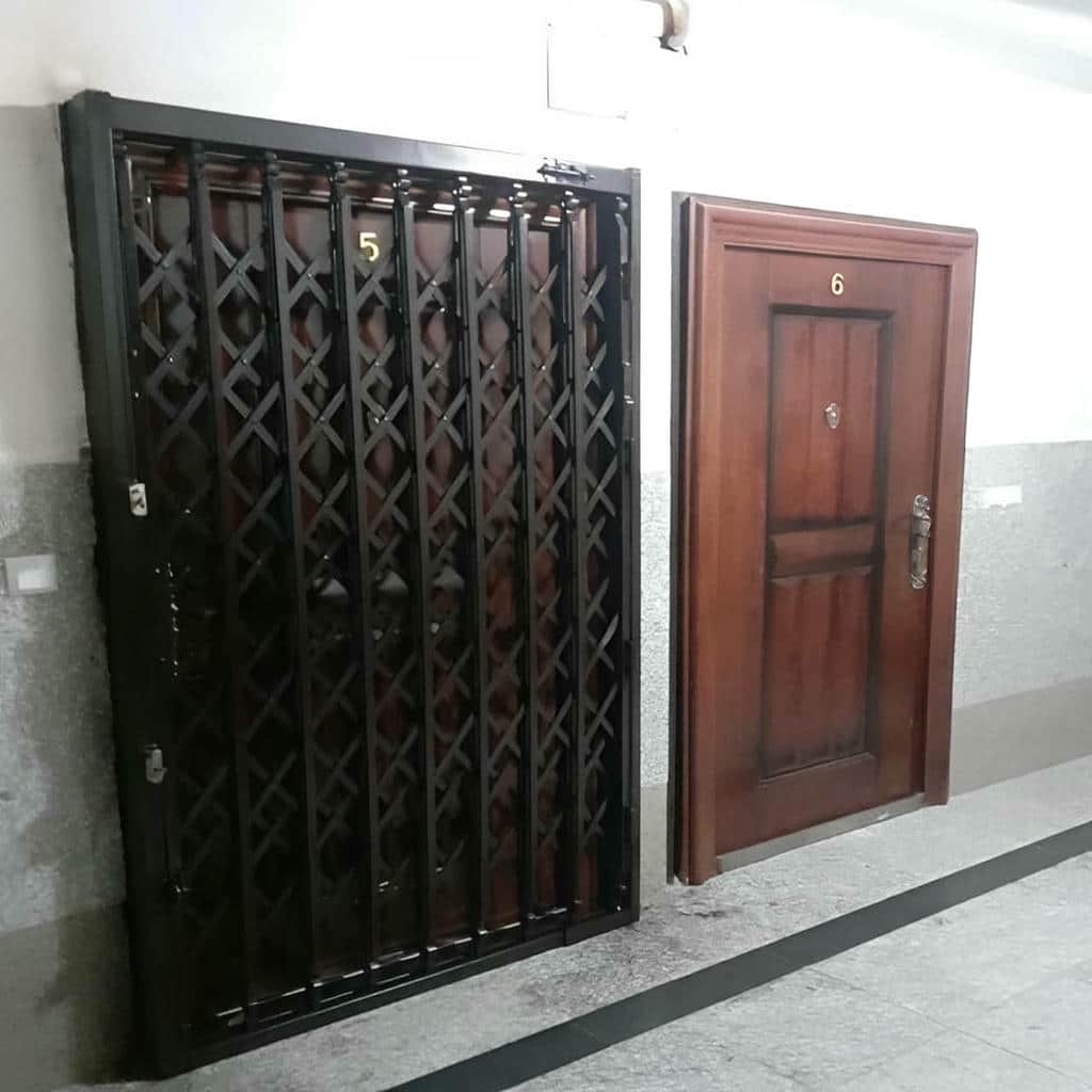 قیمت درب آکاردئونی آهنی تسمه دوبل در کردان