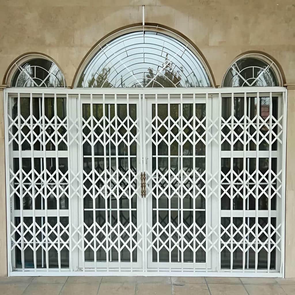 خرید درب آکاردئونی آهنی چندلوزی در یزد