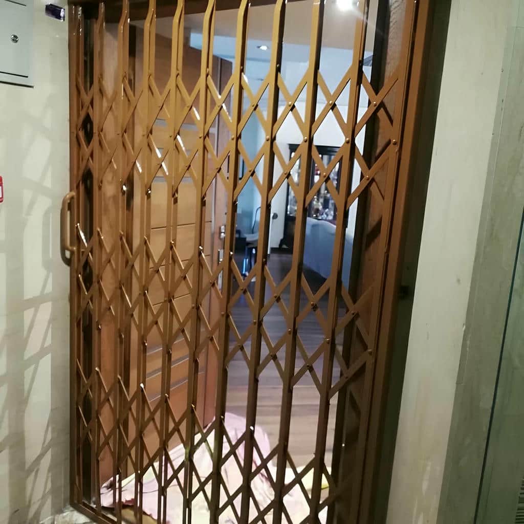 قیمت درب آکاردئونی آهنی تسمه دوبل در گنبدکاووس