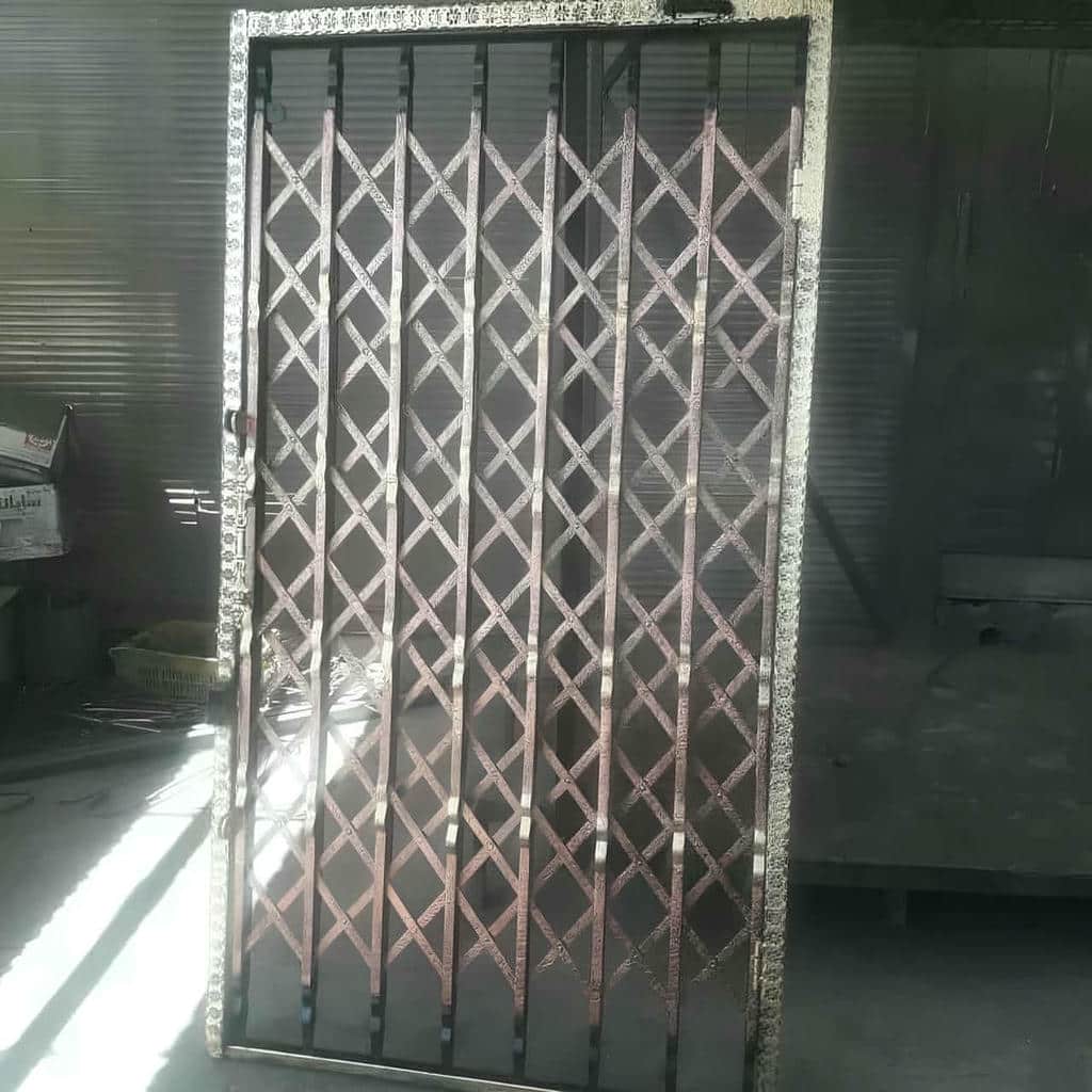 قیمت درب آکاردئونی آهنی ساختار ریلی در یزد