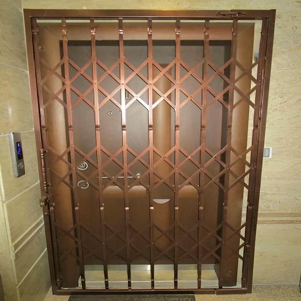 کارخانه درب آکاردئونی آهنی رنگ کوره ای در آبسرد
