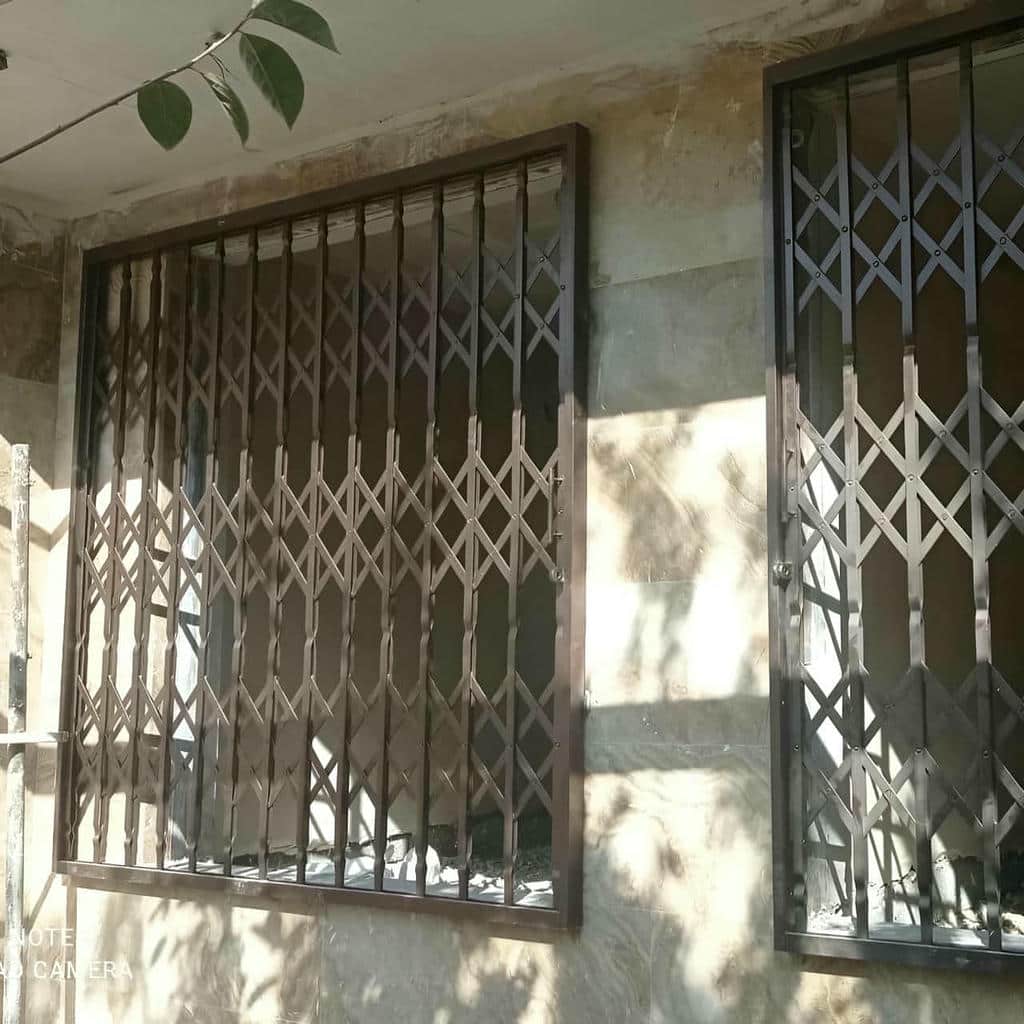 نصب درب آکاردئونی آهنی قفل ضدبرش در اراک