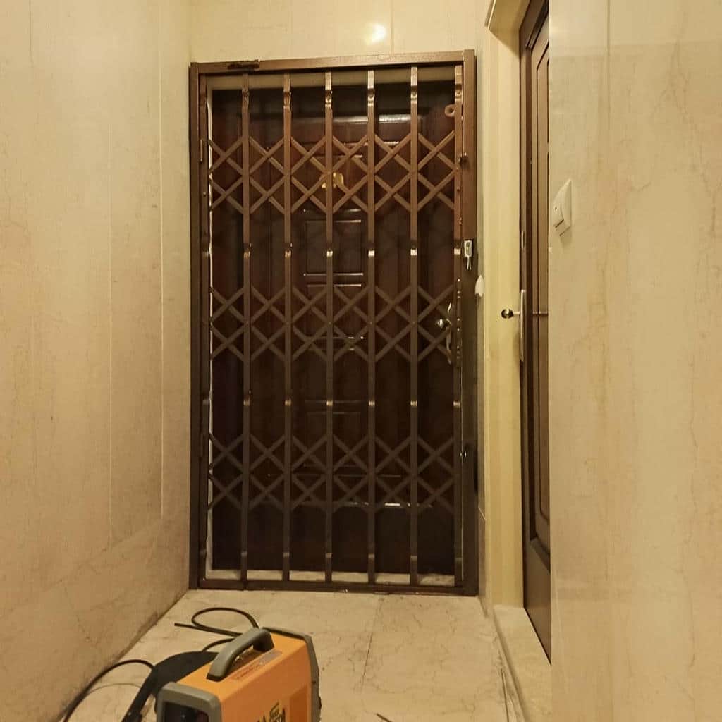 خرید درب آکاردئونی آهنی چندلوزی در سمنان