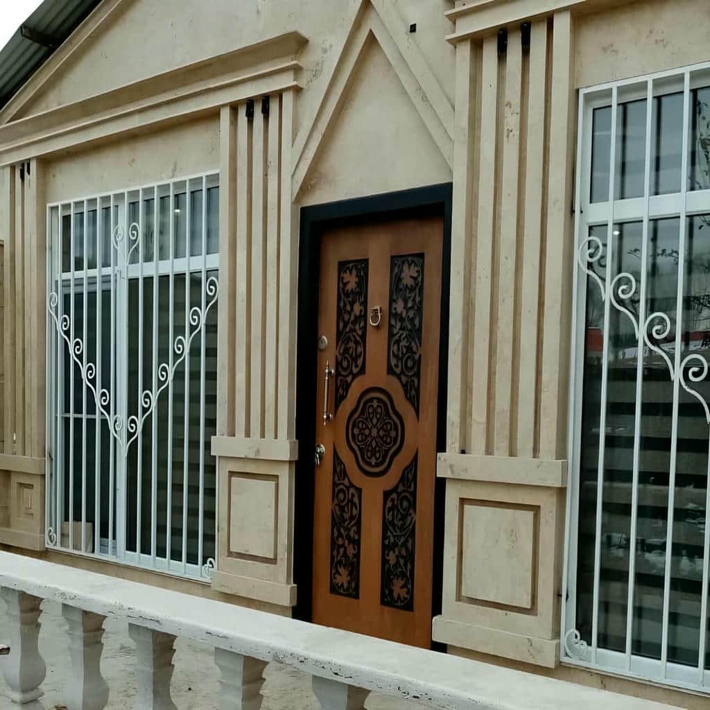 خرید حفاظ پنجره فلزی مدرن هندسی در کیش