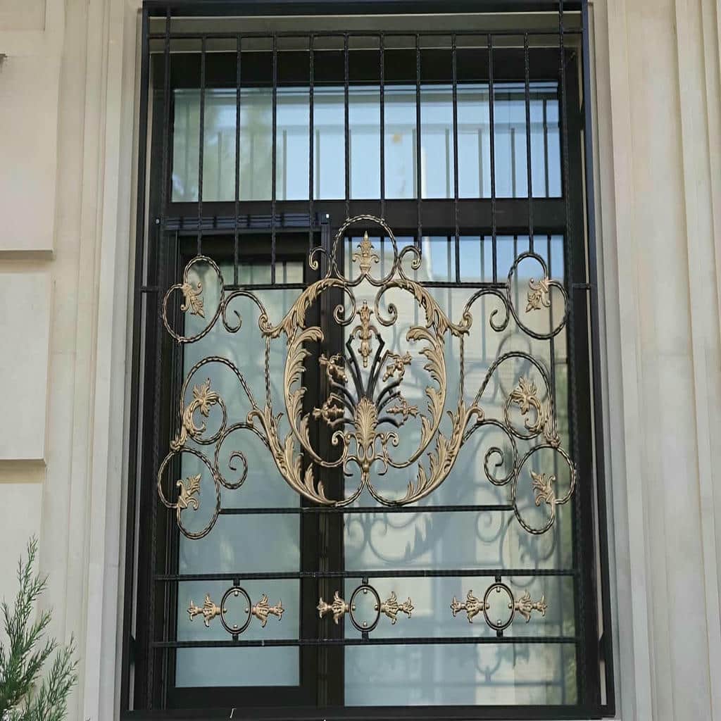 نصب حفاظ پنجره فلزی مدرن هندسی در قزوین
