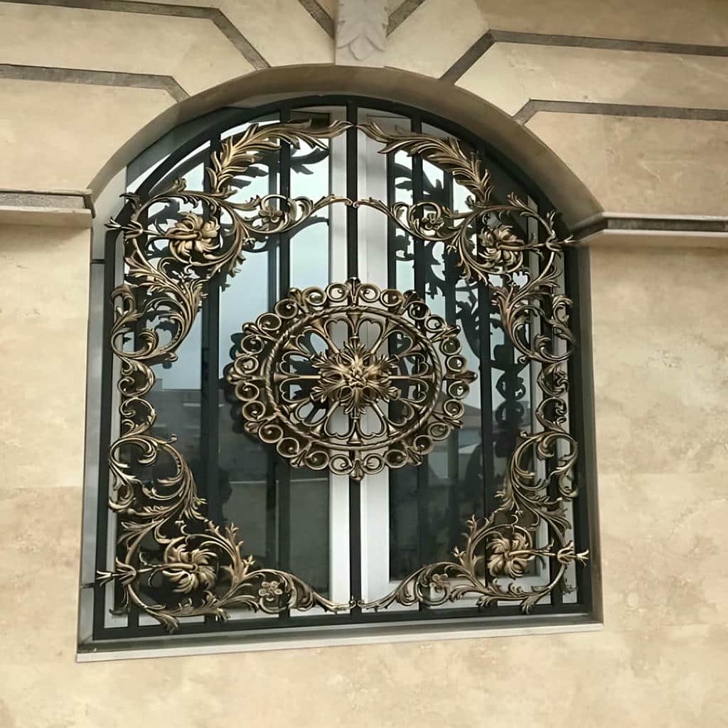 نصب حفاظ پنجره فلزی مدرن هندسی در بندر لنگه