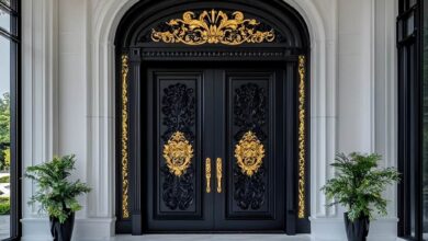درب حیاط آهنی در یاسوج