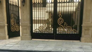 درب حیاط آهنی در سقز