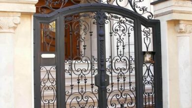 درب حیاط آهنی در مهرشهر کرج